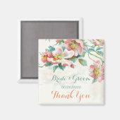 Blumenfavoriten, Dankeschön oder Save the Date Magnet (Vorderseite/Rückseite)