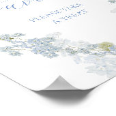 Blumenfavoriten Zeichen Poster (Ecke)