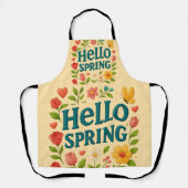 Blumenfeder Schürze (Vorderseite)