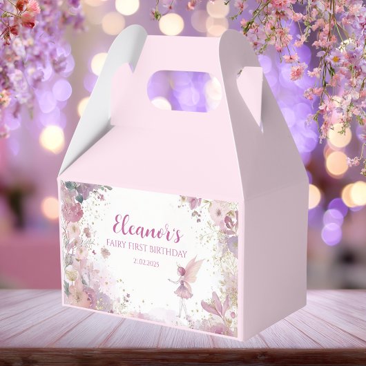 Blumenfee Erstes Geburtstagsgeschenkbox Geschenkschachtel