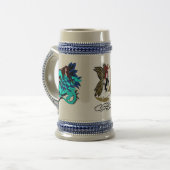 Blumenfee, feenhafte Kopie des Drachen, feenhafte Bierglas (Vorderseite Links)