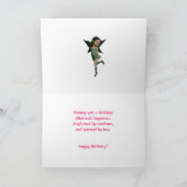 Blumenfee-Geburtstagskarte Karte (Innenseite)