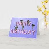 Blumenfee-Geburtstagskarte Karte (Gelbe Blume)