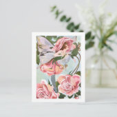 Blumenfee Postkarte (Stehend Vorderseite)