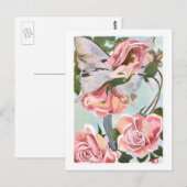 Blumenfee Postkarte (Vorne/Hinten)