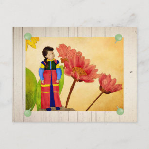 Blumenfee Postkarte