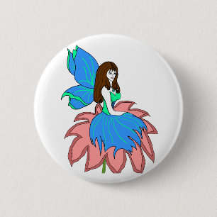 Blumenfeeknopf Button