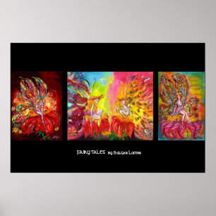 BLUMENFEEN IN DER NACHT POSTER