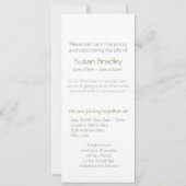 Blumenfeier 2 Einladung (Rückseite)