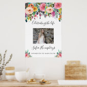 Blumenfeier des Lebens Begrüßungszeichen, Foto Poster (Küche)