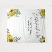 Blumenfeier mit uns! Hintergrund für Foto Wandteppich (Vorderseite (Horizontal))