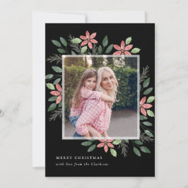 Blumenfeiertag, WeihnachtsFotokarte Feiertagskarte