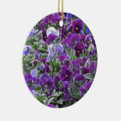 Blumenfeld 8420 Stiefmütterchen Keramik Ornament (Rechts)