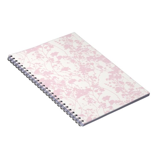 Blumenfeld (Elfenbeinfeld - Blütenrosa) Notizblock (Rechte Seite)