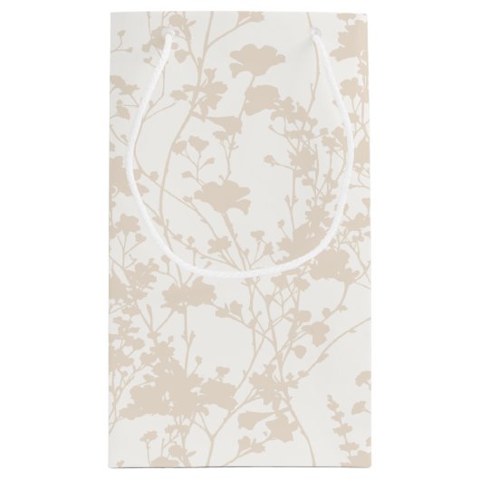 Blumenfeld (Elfenbeinküste - Champagner) Kleine Geschenktüte (Rückseite)