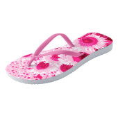 Blumenfeld - Fuchsienfarben Badesandalen (Schrägansicht)
