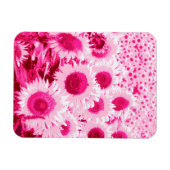 Blumenfeld - Fuchsienfarben Magnet (Horizontal)
