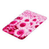 Blumenfeld - Fuchsienfarben Magnet (Linke Seite)