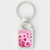 Blumenfeld - Fuchsienfarben Schlüsselanhänger (Vorderseite)