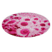 Blumenfeld - Fuchsienfarben Schneidebrett (Ecke)