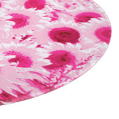 Blumenfeld - Fuchsienfarben Schneidebrett (Ecke)