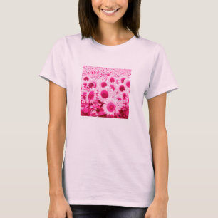 Blumenfeld - Fuchsienfarben T-Shirt