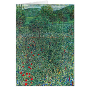 Blumenfeld in Litzlberg Klimt, Vintage Landschaft