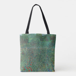 Blumenfeld in Litzlberg Klimt, Vintage Landschaft Tasche