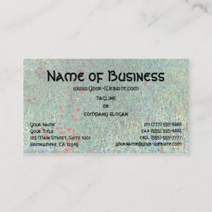 Blumenfeld in Litzlberg Klimt, Vintage Landschaft Visitenkarte