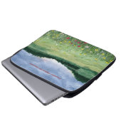 Blumenfeld Landschaft Laptopschutzhülle (Vorne Knopf)