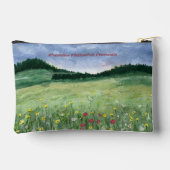 Blumenfeld Landschaft Zubehörtasche (Rückseite)