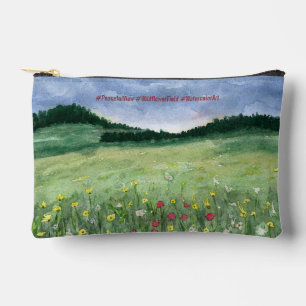 Blumenfeld Landschaft Zubehörtasche