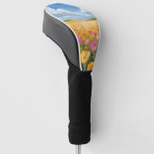 Blumenfeld Landschaftsmalerei Golf Headcover (angewinkelt)