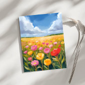Blumenfeld-Landschaftsmalerei Karte