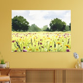 Blumenfeld Leinwanddruck (Insitu (Wohnzimmer))
