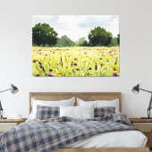 Blumenfeld Leinwanddruck (Insitu (Schlafzimmer))