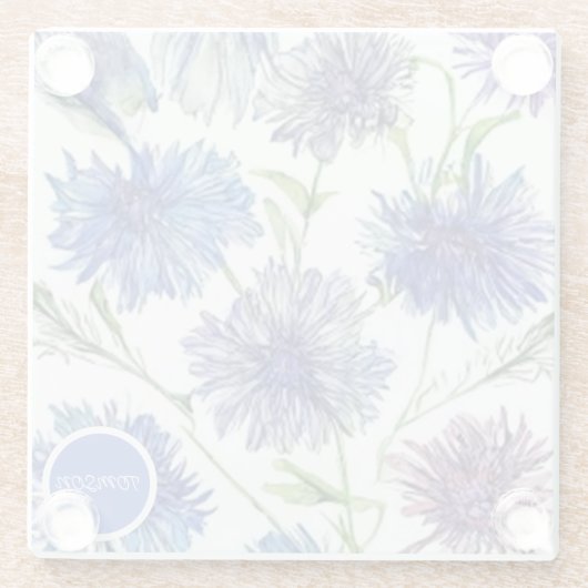 Blumenfeld, lila, blau c glasuntersetzer (Rückseite)