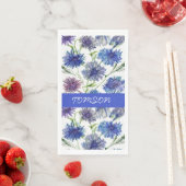 Blumenfeld, lila, blau c serviette (Beispiel)