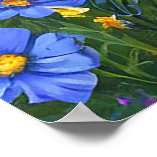 Blumenfeld Poster (Ecke)