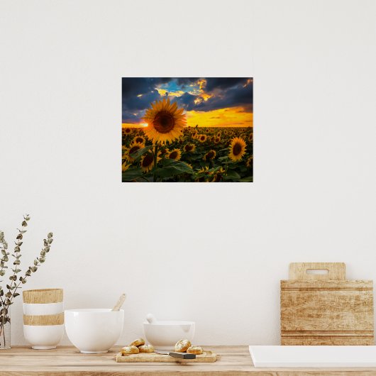 Blumenfeld Poster (Küche)