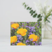 Blumenfeld Postkarte (Stehend Vorderseite)