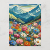 Blumenfeld Postkarte (Vorderseite)