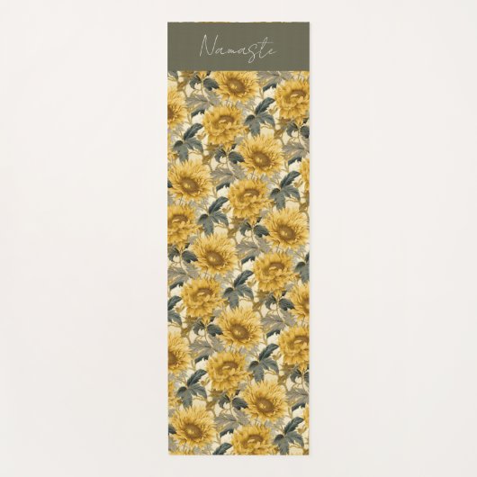 Blumenfeld Yogamatte (Vorderseite)