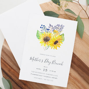 Blumenfelder Bouquet Mütter Tag Brunch Einladung