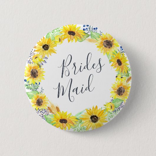 Blumenfelder Bridesmaid Button (Vorderseite)