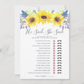 Blumenfelder Doppelseitiges Brautparty (Vorderseite)