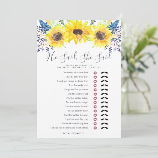 Blumenfelder Doppelseitiges Brautparty (Stehend Vorderseite)