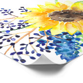 Blumenfelder Hochzeitsempfang Poster (Ecke)