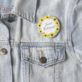 Blumenfelder Junior Bridesmaid Button (Beispiel)