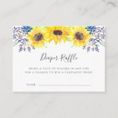 Blumenfelder Kinderdusche Windelwaschkarte Begleitkarte (Vorderseite)